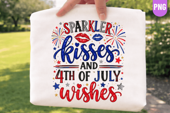 Celebrating Independence: The Sparkler Kisses Shirt and 4th of July PNG Revolution