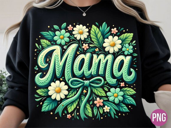 Evaluating the Mama Floral Knit Lettering PNG and MOM PNG for Modern Creative Projects