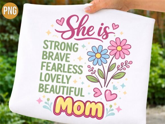Inspirational Strong Brave Mom Floral Design Guide
