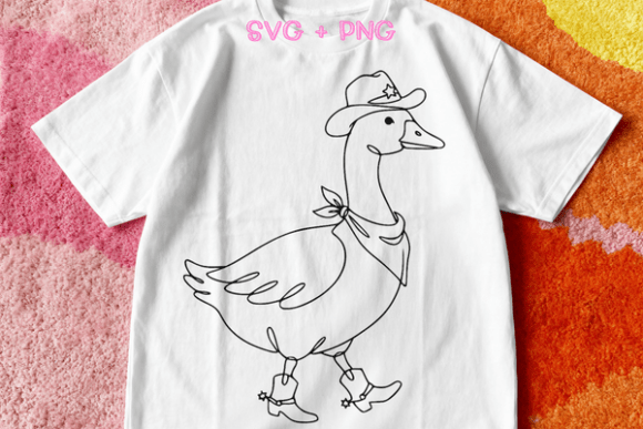 Mastering the Cowboy Goose SVG PNG for Kids Illustration and Western Crafts
