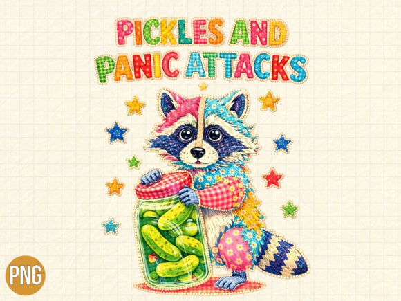 Pickles and Panic Attacks Raccoon PNG for Creators