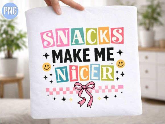 Snacks Make Me Nicer: The Ultimate Retro PNG for Creators