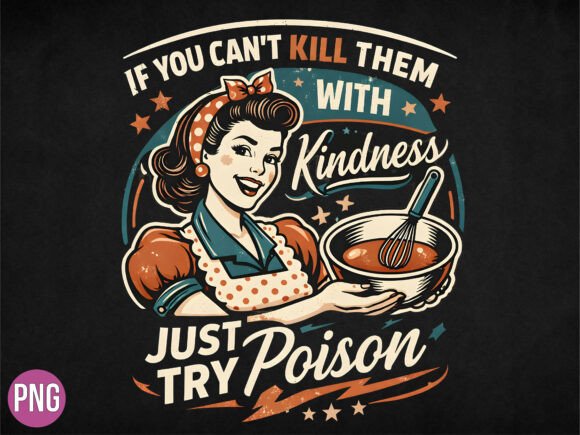 Unlocking Creative Potential with the Funny Retro Housewife Poison Shirt PNG