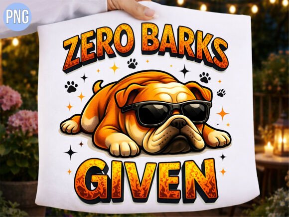 Unlocking Creativity with the Funny Zero Barks Given Bulldog Shirt PNG
