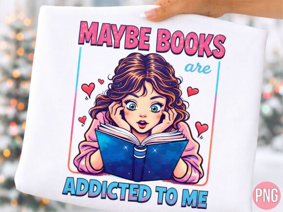 Why the Maybe Books Are Addicted to Me PNG Is Your Next Creative Obsession